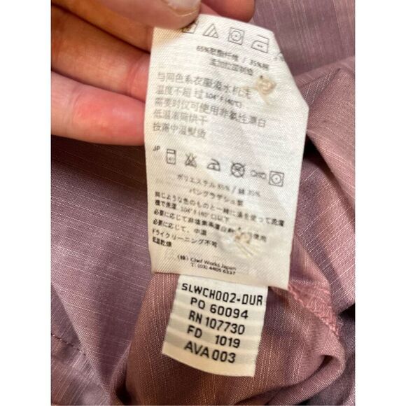 NEW Chef Works Urban Collection Roll Tab Sleeve Chambray Shirt Rose Size Large - Picture 10 of 13